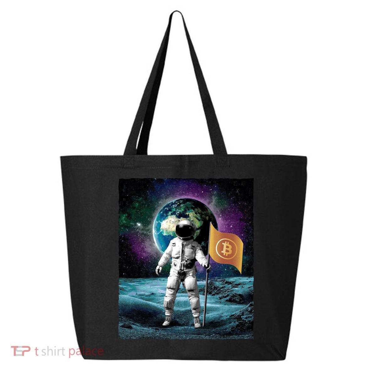 Retro Bitcoin Astronaut 25L Jumbo Tote