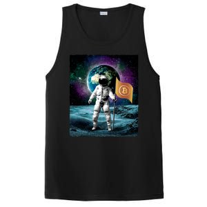 Retro Bitcoin Astronaut PosiCharge Competitor Tank