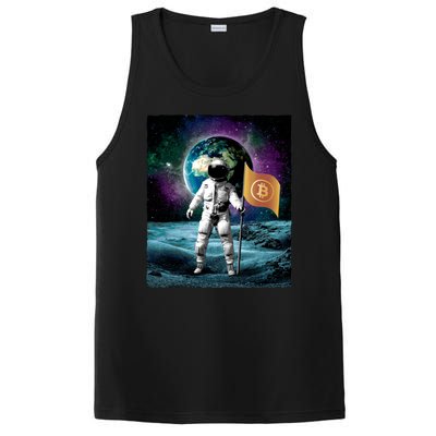 Retro Bitcoin Astronaut PosiCharge Competitor Tank