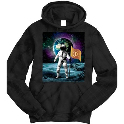 Retro Bitcoin Astronaut Tie Dye Hoodie