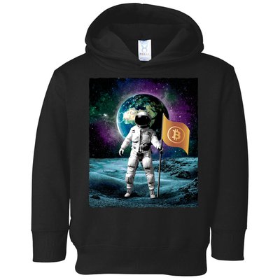 Retro Bitcoin Astronaut Toddler Hoodie