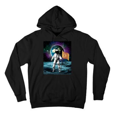 Retro Bitcoin Astronaut Tall Hoodie
