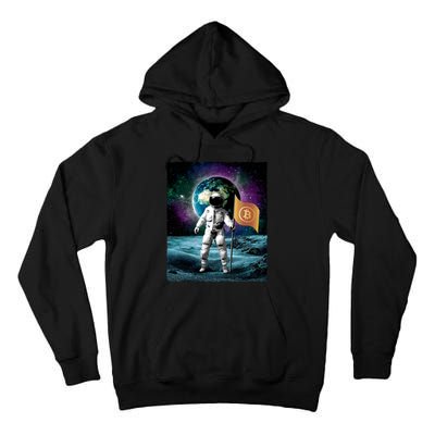 Retro Bitcoin Astronaut Tall Hoodie