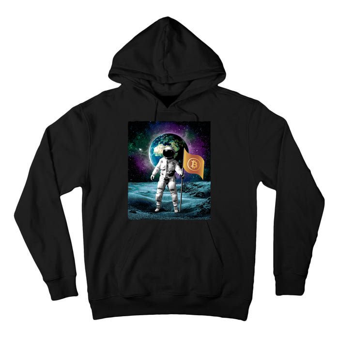 Retro Bitcoin Astronaut Tall Hoodie