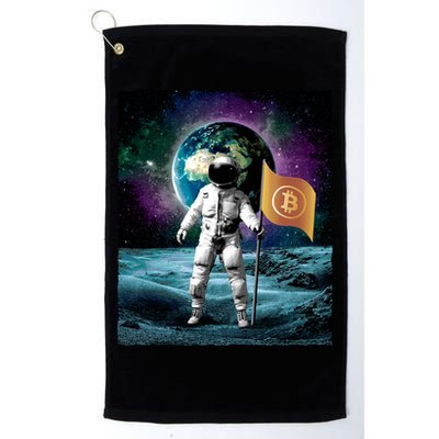 Retro Bitcoin Astronaut Golf Towel