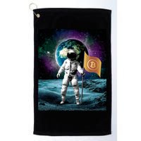 Retro Bitcoin Astronaut Golf Towel