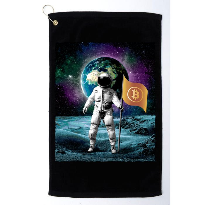 Retro Bitcoin Astronaut Golf Towel