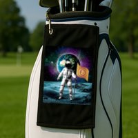 Retro Bitcoin Astronaut Golf Towel
