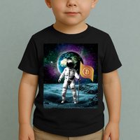 Retro Bitcoin Astronaut Toddler T-Shirt