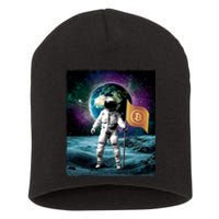 Retro Bitcoin Astronaut Short Acrylic Beanie