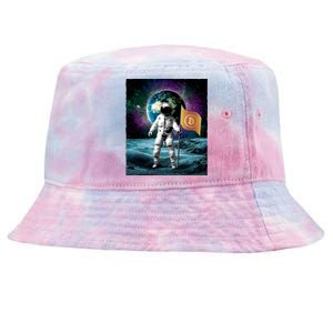 Retro Bitcoin Astronaut Tie-Dyed Bucket Hat