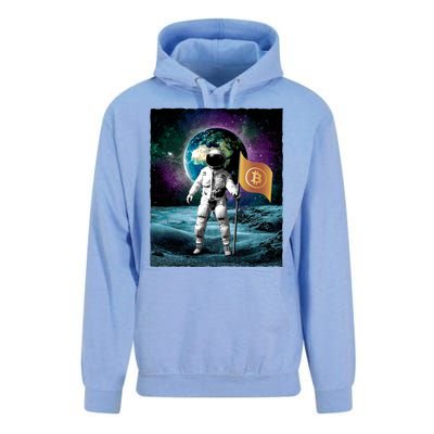 Retro Bitcoin Astronaut Unisex Surf Hoodie