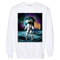 Retro Bitcoin Astronaut Garment-Dyed Sweatshirt