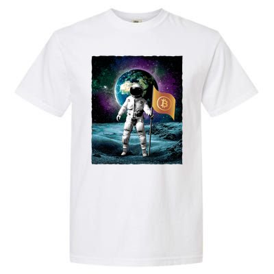 Retro Bitcoin Astronaut Garment-Dyed Heavyweight T-Shirt