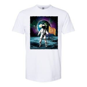 Retro Bitcoin Astronaut Softstyle CVC T-Shirt