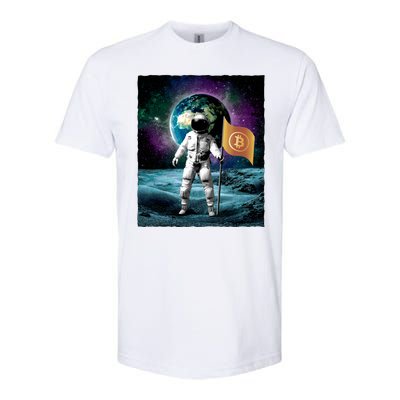 Retro Bitcoin Astronaut Softstyle® CVC T-Shirt