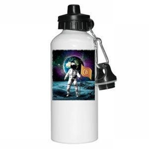 Retro Bitcoin Astronaut Aluminum Water Bottle