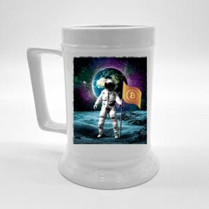 Retro Bitcoin Astronaut Beer Stein