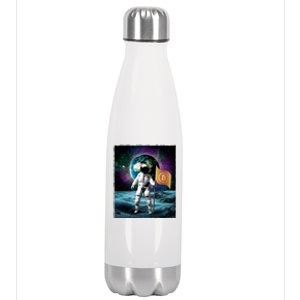 Retro Bitcoin Astronaut Stainless Steel Insulated Water Bottle