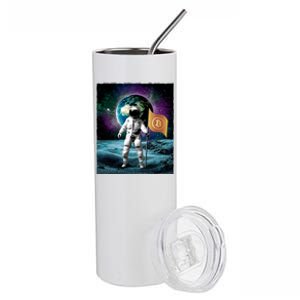 Retro Bitcoin Astronaut Stainless Steel Tumbler