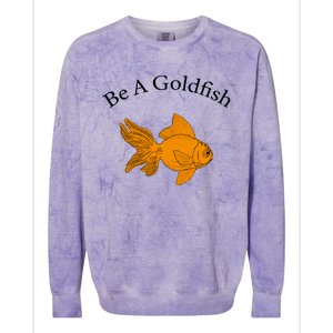 Retro Be A Goldfish Colorblast Crewneck Sweatshirt