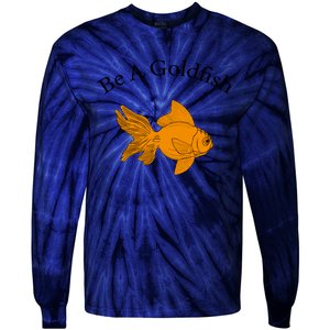 Retro Be A Goldfish Tie-Dye Long Sleeve Shirt