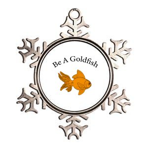 Retro Be A Goldfish Metallic Star Ornament