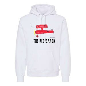 Red Baron Aviation Aircraft Airplane Premium Hoodie