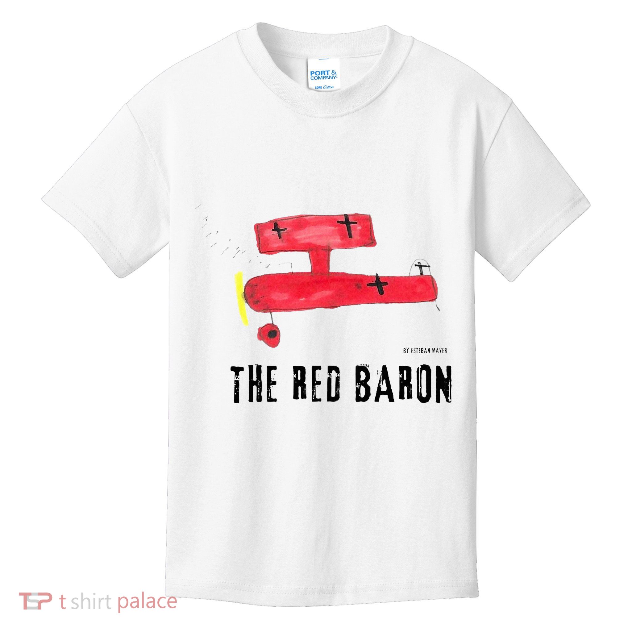 Red Baron Aviation Aircraft Airplane Kids T-Shirt
