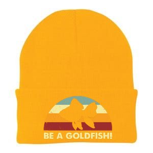 Retro Be A Goldfish Knit Cap Winter Beanie