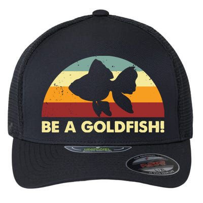 Retro Be A Goldfish Flexfit Unipanel Trucker Cap