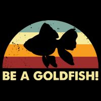 Retro Be A Goldfish 7-Panel Snapback Hat