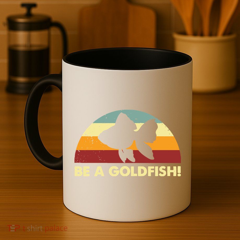 Retro Be A Goldfish Mug