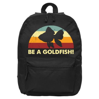 Retro Be A Goldfish 16 in Basic Backpack