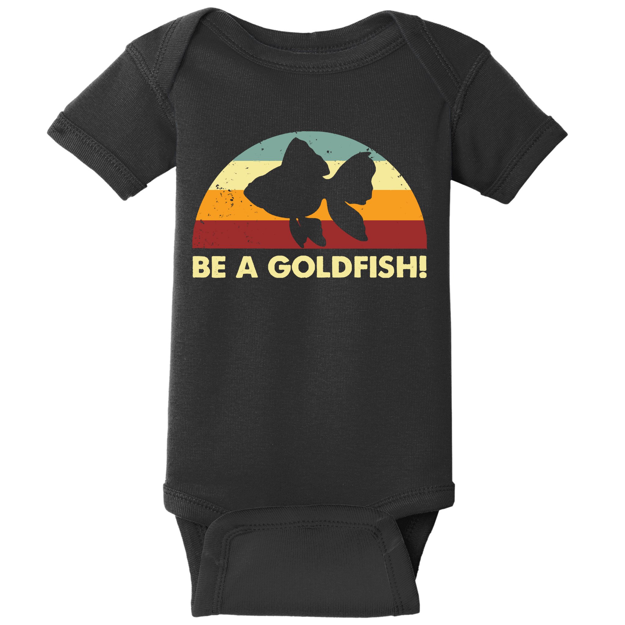 Retro Be A Goldfish Baby Bodysuit
