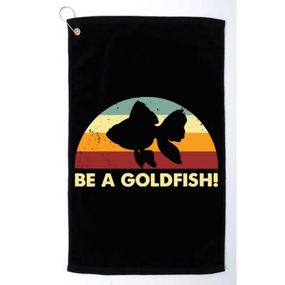 Retro Be A Goldfish Golf Towel