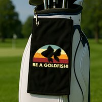 Retro Be A Goldfish Golf Towel