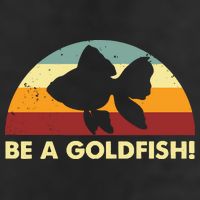 Retro Be A Goldfish Golf Towel