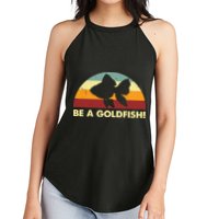 Retro Be A Goldfish Women's Perfect Tri Rocker Tank