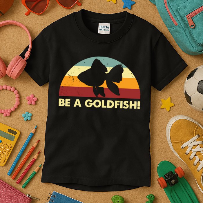 Retro Be A Goldfish Kids T-Shirt