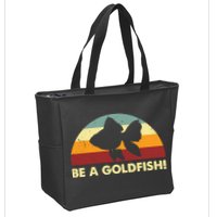 Retro Be A Goldfish Zip Tote Bag