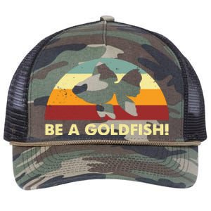 Retro Be A Goldfish Retro Rope Trucker Hat Cap