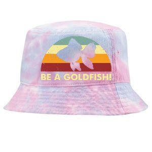 Retro Be A Goldfish Tie-Dyed Bucket Hat