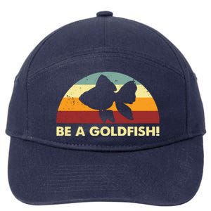 Retro Be A Goldfish 7-Panel Snapback Hat