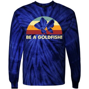 Retro Be A Goldfish Tie-Dye Long Sleeve Shirt