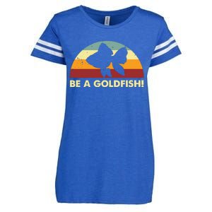 Retro Be A Goldfish Enza Ladies Jersey Football T-Shirt