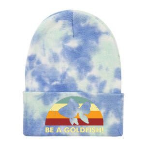 Retro Be A Goldfish Tie Dye 12in Knit Beanie