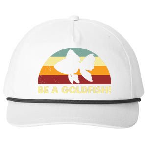 Retro Be A Goldfish Snapback Five-Panel Rope Hat