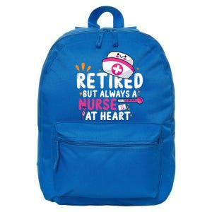 Retired But Always A Nurse At Heart Gift 16 in Basic Backpack