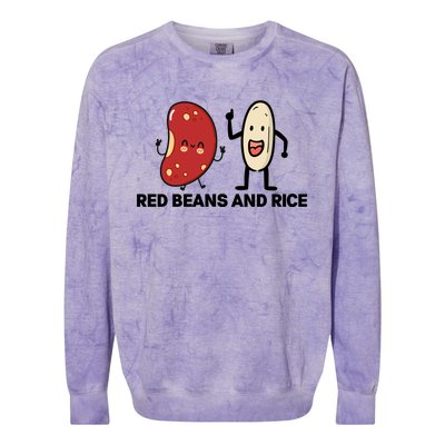 Red Beans And Rice Funny Food Colorblast Crewneck Sweatshirt